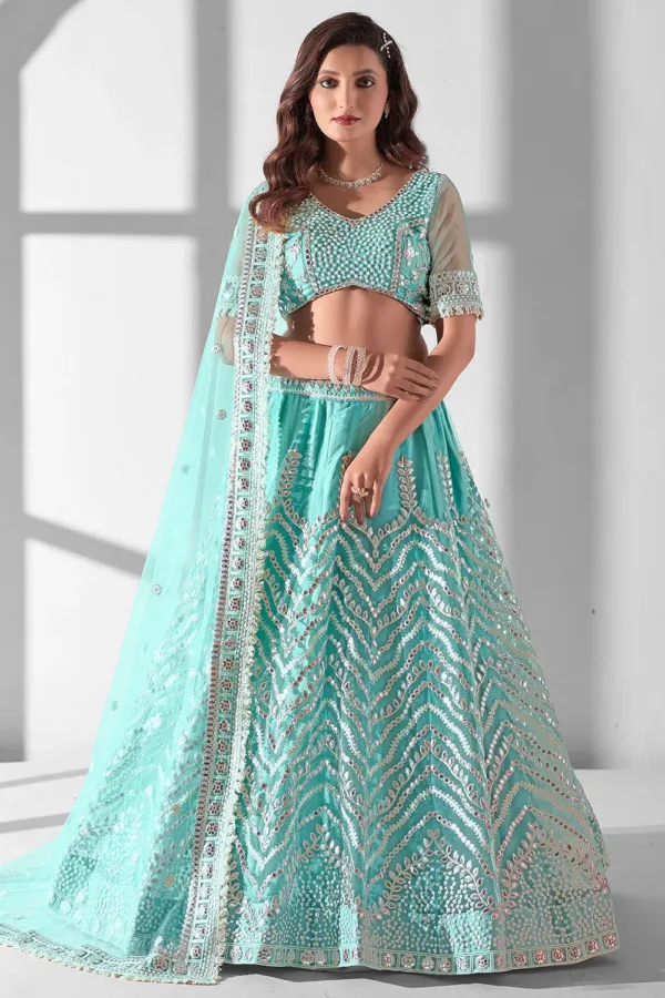 Sky Blue Lehenga