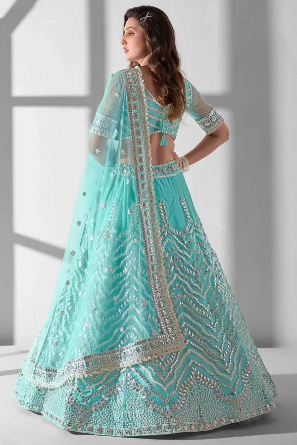 Net Lehenga Flare