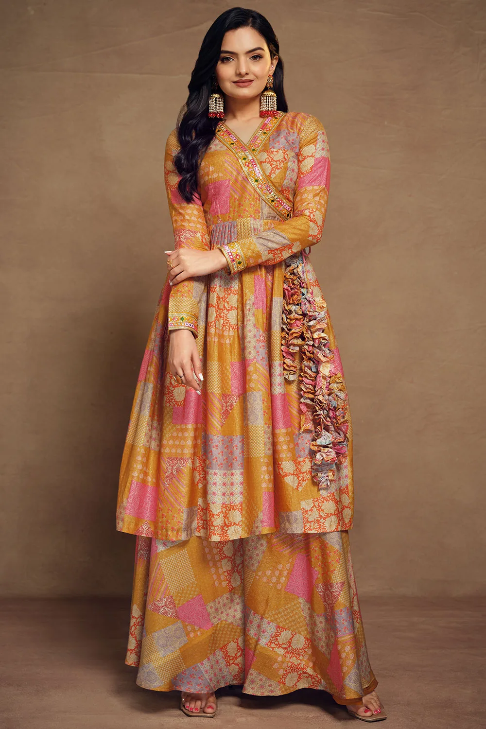 Mustard Palazzo Suit