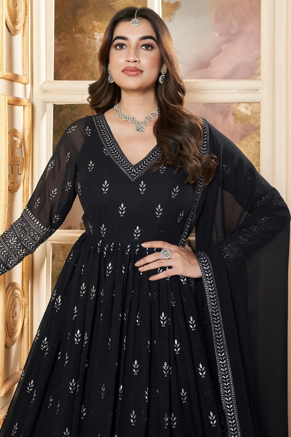 Gown With Dupatta