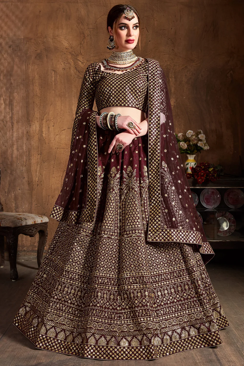 Radiant Maroon Raw Silk Lehenga Choli with Elegant Soft Net Dupatta Radiant Maroon Raw Silk Lehenga Choli with Elegant Soft Net Dupatta