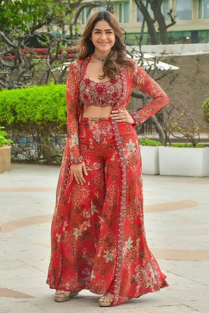 Indo Western dress with faux georgette fabric