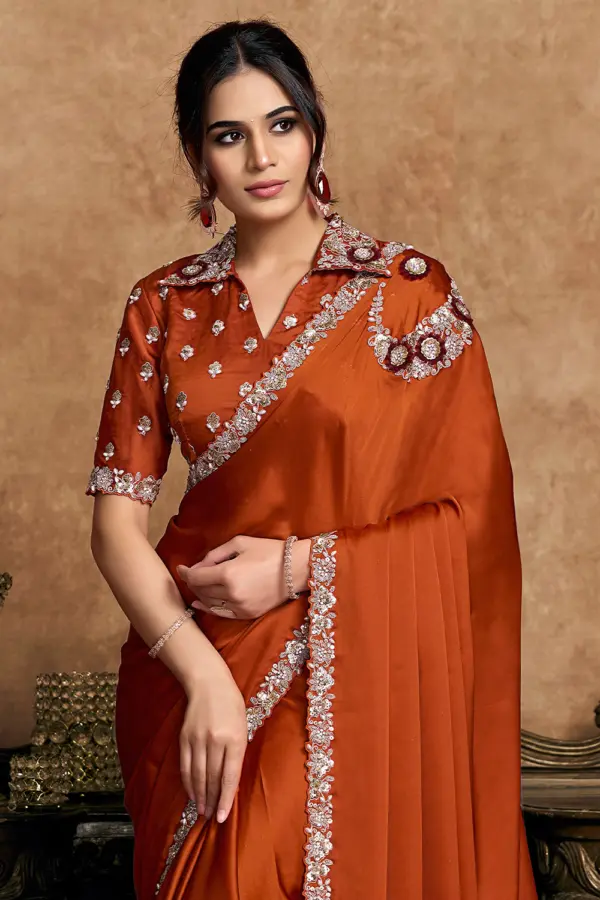 Draped view highlighting the shine and flow of satin silk fabric